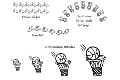 Basketball Doodle by digitalplannerland — Dingbats Font — thumbnail 4