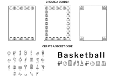 Basketball Doodle by digitalplannerland — Dingbats Font — thumbnail 6