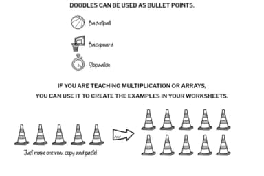 Basketball Doodle by digitalplannerland — Dingbats Font — thumbnail 7
