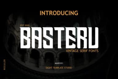 Basteru by Eight Template Studio — Slab Serif Font — thumbnail 1
