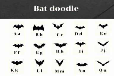 Bat Doodle by Apiwat Type — Dingbats Font — thumbnail 2