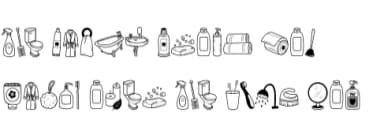 Bathroom by Nun Sukhwan — Dingbats Font — thumbnail 8