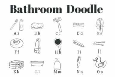 Bathroom Doodle by Suphitchaya — Dingbats Font — thumbnail 2