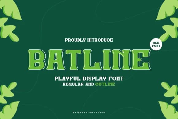 Batline by qrdesignstd — Slab Serif Font