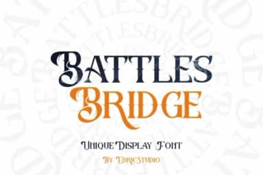 Battlesbridge by EdricStudio — Slab Serif Font — thumbnail 1