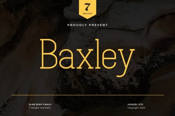 Baxley by Heinzel Std — Slab Serif Font