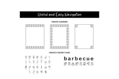 Bbq Doodle by digitalplannerland — Dingbats Font — thumbnail 6