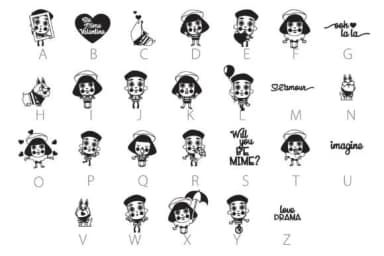 Be Mime Dingbats by Illustration Ink — Dingbats Font — thumbnail 3