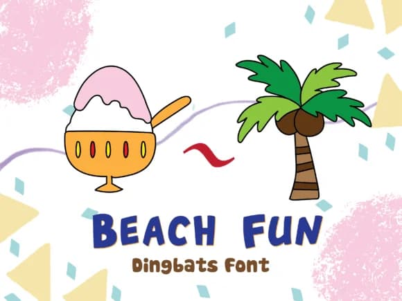 Beach Fun by Happy Bamboo — Dingbats Font