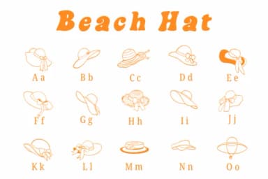Beach Hat by Suphitchaya — Dingbats Font — thumbnail 2