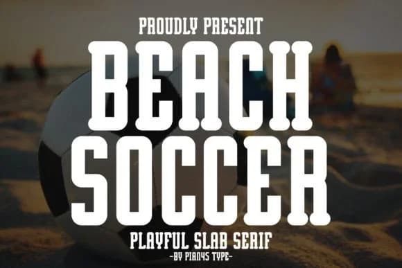 Beach Soccer by Pian45 — Slab Serif Font