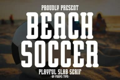 Beach Soccer by Pian45 — Slab Serif Font — thumbnail 1