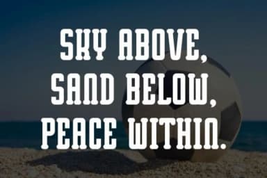 Beach Soccer by Pian45 — Slab Serif Font — thumbnail 3