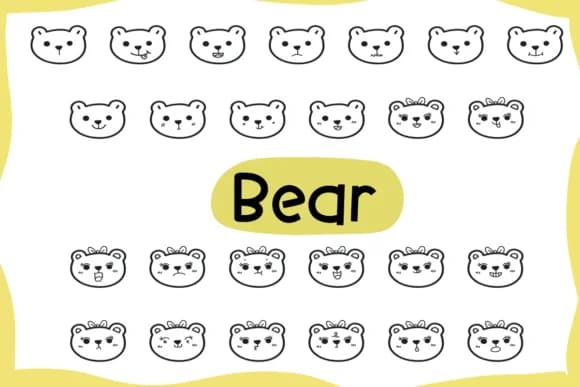 Bear by Foam-Design Store — Dingbats Font