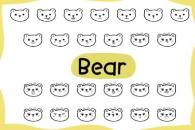 Bear by Foam-Design Store — Dingbats Font — thumbnail 1