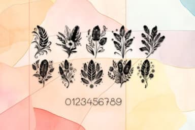 Beautiful Feather Combination by MOMAT THIRTYONE — Dingbats Font — thumbnail 4