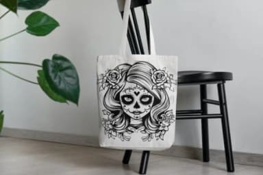 Beautiful La Catrina Sugar Skull by MOMAT THIRTYONE — Dingbats Font — thumbnail 7
