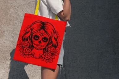 Beautiful La Catrina Sugar Skull by MOMAT THIRTYONE — Dingbats Font — thumbnail 8