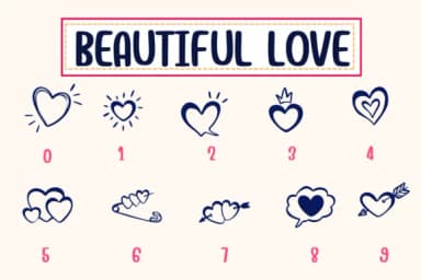 Beautiful Love by PraewDesigns — Dingbats Font — thumbnail 4