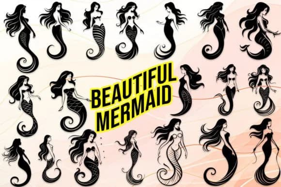 Beautiful Mermaid by MOMAT THIRTYONE — Dingbats Font