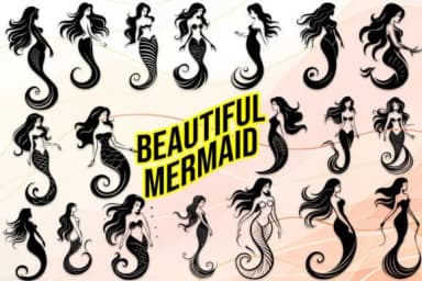 Beautiful Mermaid by MOMAT THIRTYONE — Dingbats Font — thumbnail 1