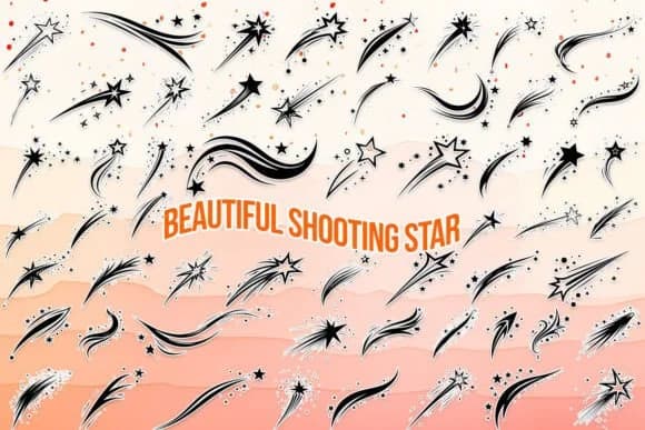Beautiful Shooting Star by MOMAT THIRTYONE — Dingbats Font