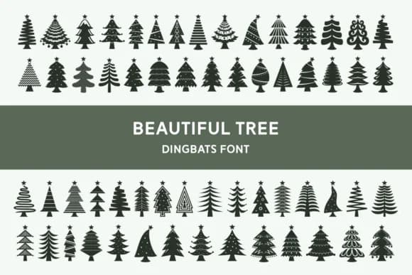 Beautiful Tree by Dito (7NTypes) — Dingbats Font