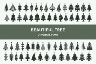 Beautiful Tree by Dito (7NTypes) — Dingbats Font — thumbnail 1