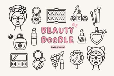 Beauty Doodle by Babymimiart — Dingbats Font — thumbnail 1