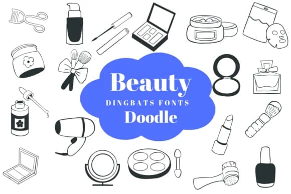 Beauty Doodle by Suphitchaya — Dingbats Font