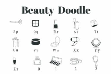 Beauty Doodle by Suphitchaya — Dingbats Font — thumbnail 3