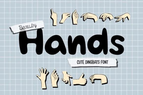 Beauty Hands by DREAMs Soul G. — Dingbats Font