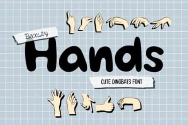 Beauty Hands by DREAMs Soul G. — Dingbats Font — thumbnail 1