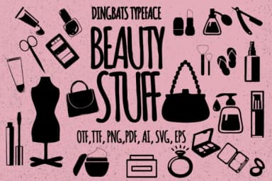 Beauty Stuff by Minimalistartstudio — Dingbats Font — thumbnail 1
