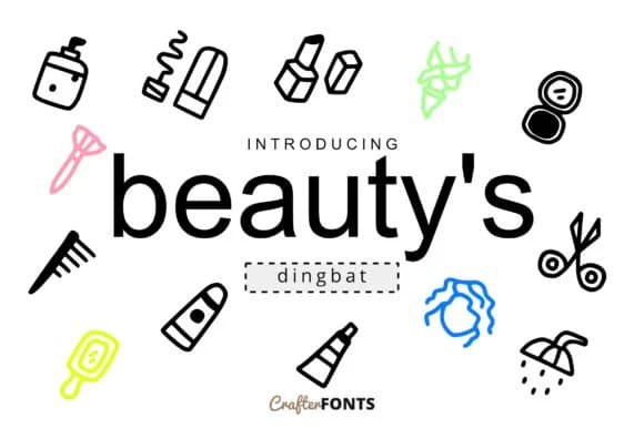 Beauty's Doodle Dingbat by CrafterFonts — Dingbats Font