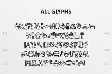 Beauty's Doodle Dingbat by CrafterFonts — Dingbats Font — thumbnail 2