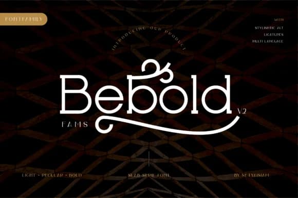 Bebold by setyaisiam — Slab Serif Font