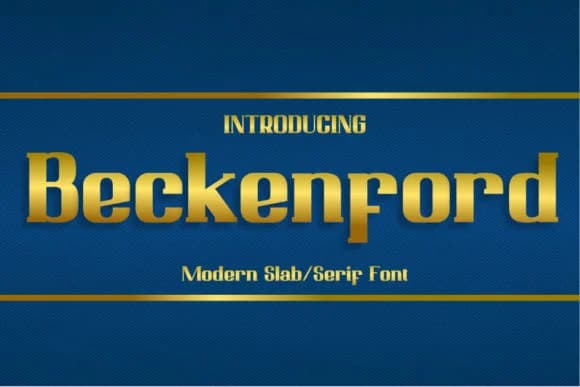 Beckenford by typocrisy.studio — Slab Serif Font