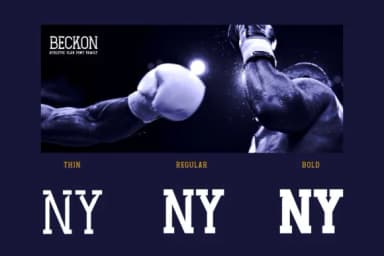 Beckon by Burntilldead — Slab Serif Font — thumbnail 3