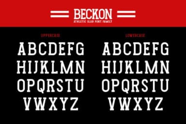 Beckon by Burntilldead — Slab Serif Font — thumbnail 4