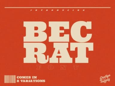 Becrat by GrallysSupplyCo — Slab Serif Font — thumbnail 1