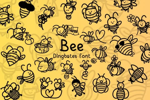 Bee by Chonada — Dingbats Font
