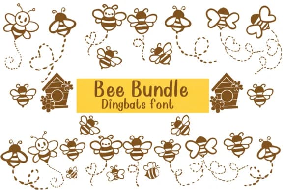 Bee Bundle by Nongyao — Dingbats Font