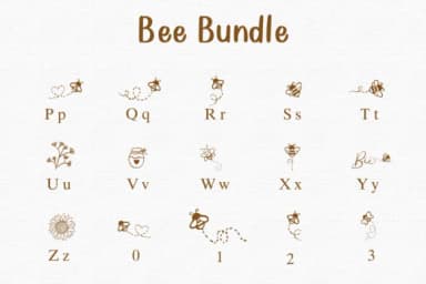 Bee Bundle by Nongyao — Dingbats Font — thumbnail 3