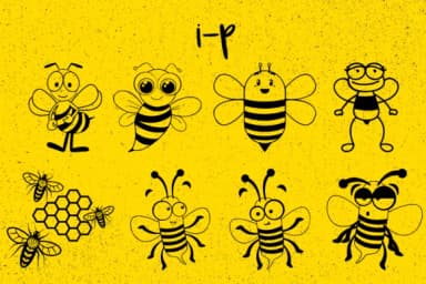 Bee Cute by Minimalistartstudio — Dingbats Font — thumbnail 7