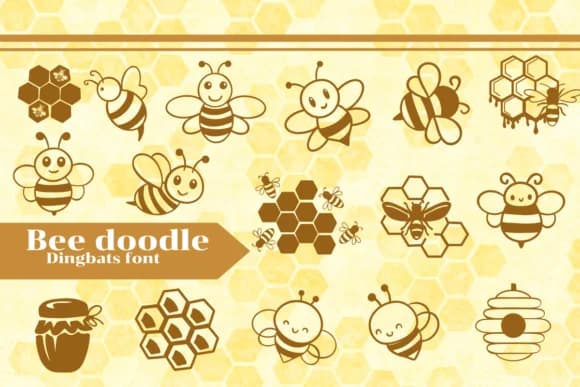Bee Doodle by Apiwat Type — Dingbats Font