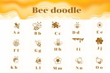 Bee Doodle by Apiwat Type — Dingbats Font — thumbnail 2