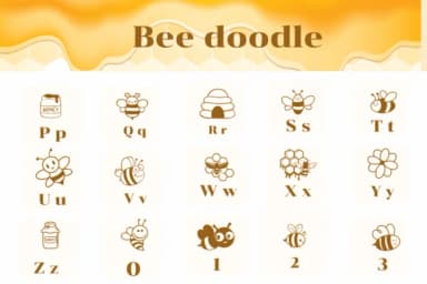 Bee Doodle by Apiwat Type — Dingbats Font — thumbnail 3