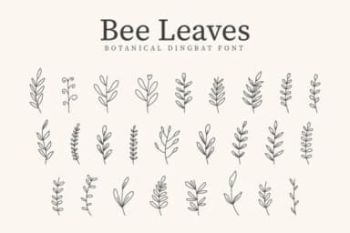 Bee Leaves by CraftedType Studio — Dingbats Font — thumbnail 1