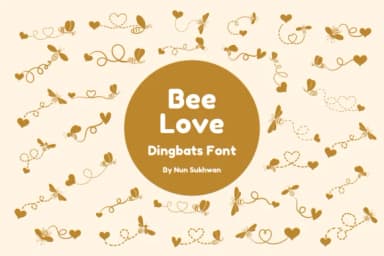 Bee Love by Nun Sukhwan — Dingbats Font — thumbnail 1